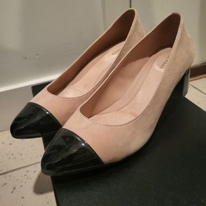 Cole Hann leather and suede pumps